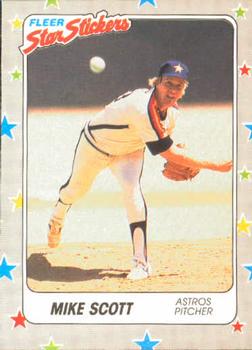 1988 Fleer Sticker Baseball Cards        089      Mike Scott